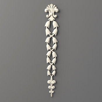 Floral drop onlay with bellflowers